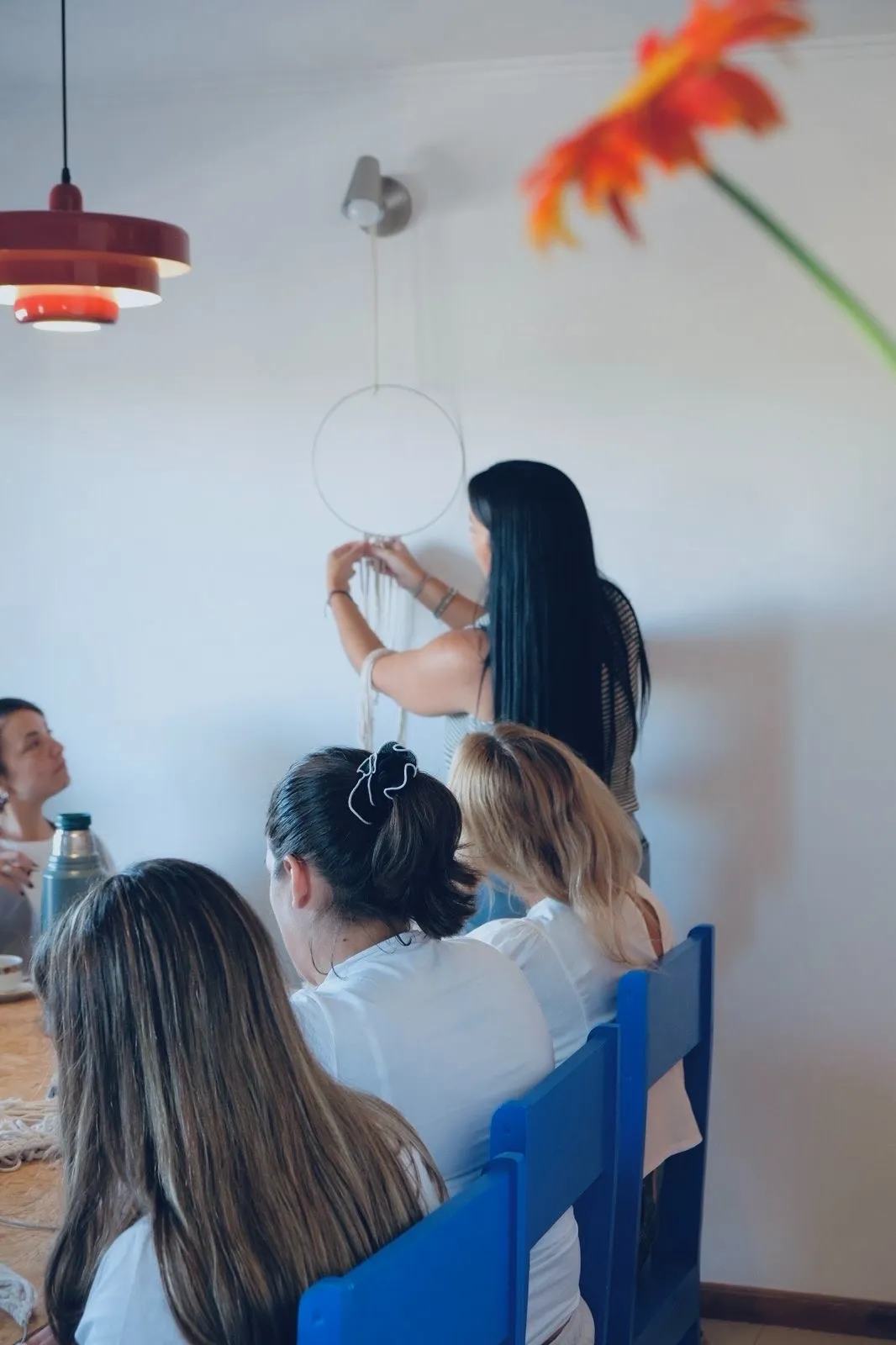 Detalles del taller creativo de fibras naturales